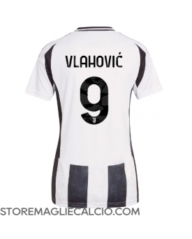 Juventus Dusan Vlahovic #9 Maglia Gara Casa Repliche 2024-25 Donna